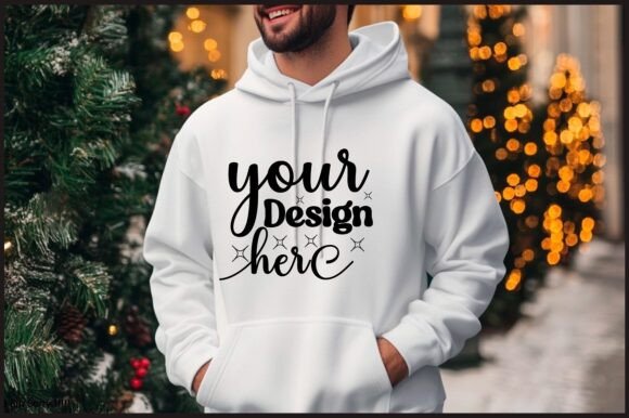 Christmas Hoodie Men Mockup 103: Graphics for Product Mockups
