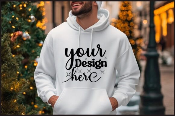 Christmas Hoodie Men Mockup 95: Graphics for Product Mockups
