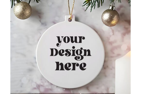 Christmas Ornament Mockup 11: Graphics for Sellers