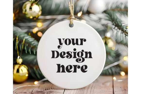 Christmas Ornament Mockup 9: Graphics for Product Mockups