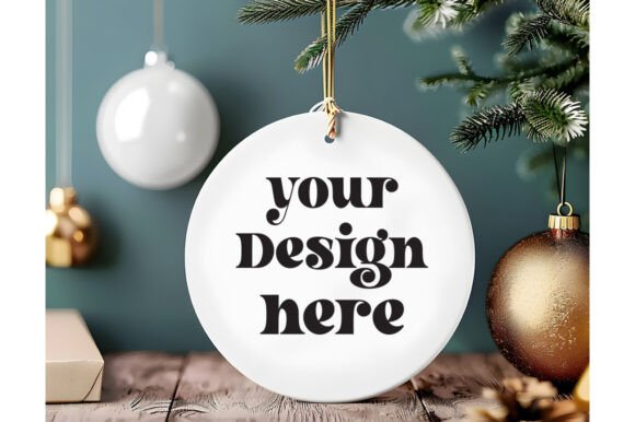Christmas Ornament Round Sing Mockup 27 Review