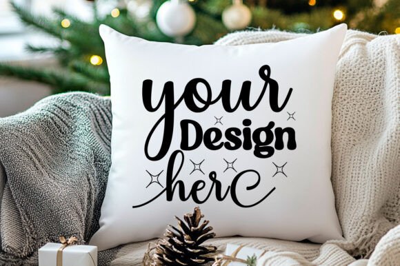 Christmas Pillow Mockup 147: Premium Graphics & Product Mockups