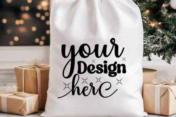Christmas Santa Sack Mockup Jpg 79: Graphics & Product Mockups