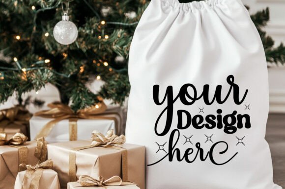 Christmas Santa Sack Mockup Jpg 83: Premium Graphics