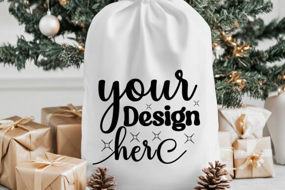Christmas Santa Sack Mockup Jpg 87: Graphics & Product Mockups