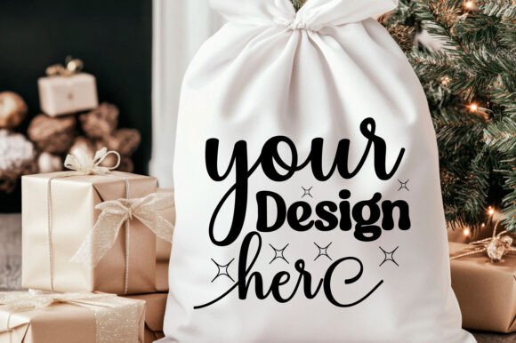 Christmas Santa Sack Mockup Jpg 95: Graphics & Product Mockups