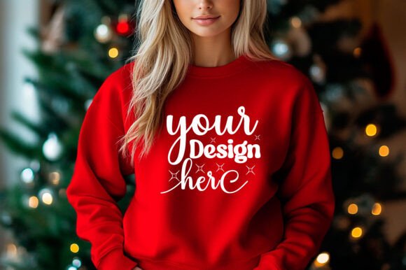 Christmas Sweater Mockup 179: Essential Graphics for Product Mockups