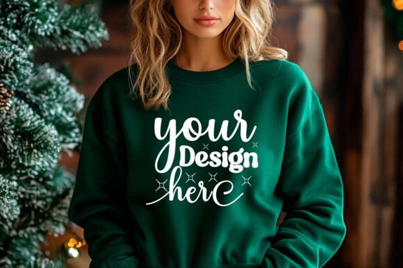Christmas Sweater Mockup 95: Graphics for Product Mockups