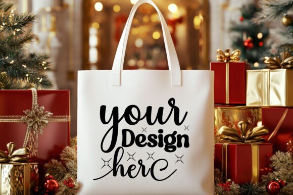 Christmas Tote Bag Mockup 101: Graphics & Product Mockups