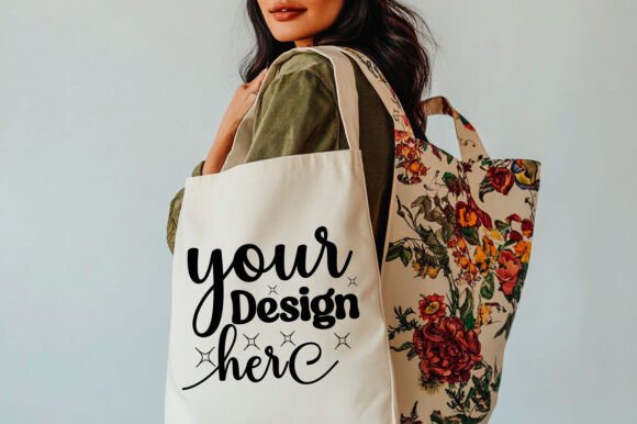Christmas Tote Bag Mockup 113: Essential Graphics for Product Mockups