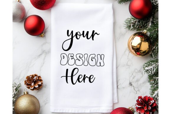 Christmas Towel Mockup 21: Essential Graphics for Product Mockups