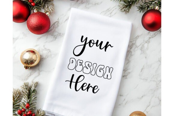 Christmas Towel Mockup 25: Graphics for Product Mockups