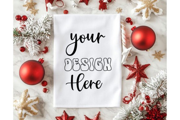 Christmas Towel Mockup 38: Premium Graphics & Product Mockups