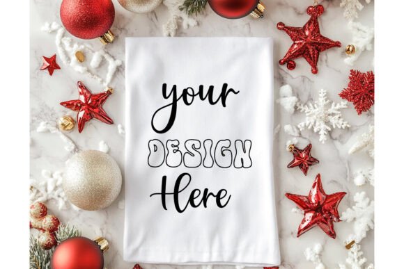Christmas Towel Mockup 44: Graphics for Product Mockups