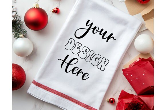 Christmas Towel Mockup 45: Graphics for Product Mockups