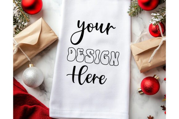 Christmas Towel Mockup 54: Premium Graphics & Product Mockups