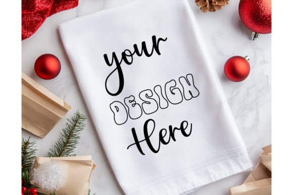Christmas Towel Mockup 59: Graphics for Product Mockups