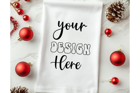 Christmas Towel Mockup 6: Premium Graphics for Product Mockups