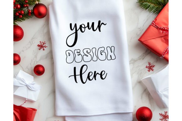 Christmas Towel Mockup 62: Essential Graphics for Product Mockups