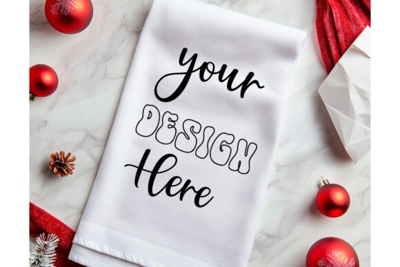 Christmas Towel Mockup 78: Premium Graphics & Product Mockups