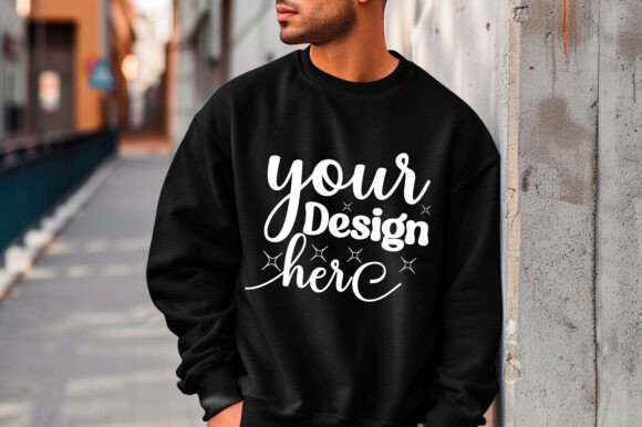 Gildan 18000 Christmas Men Mockup 166: Graphics & Product Mockups