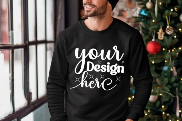 Gildan 18000 Christmas Men Mockup 171: Graphics & Product Mockups