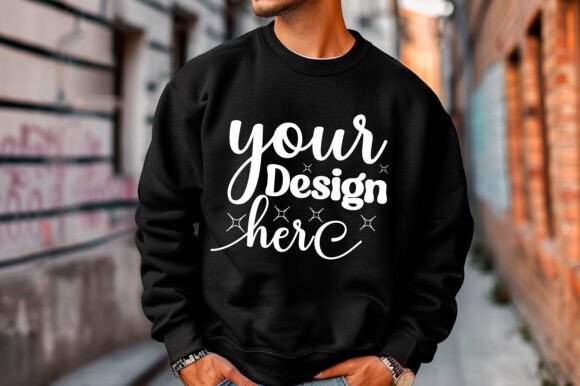 Gildan 18000 Christmas Men Mockup 174: Graphics & Product Mockups