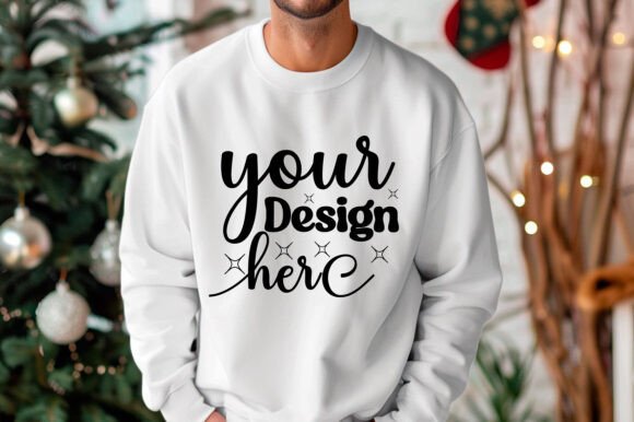 Gildan 18000 Christmas Men Mockup 230: Graphics & Product Mockups