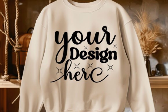 Gildan 18000 Christmas Men Mockup 231: Graphics & Product Mockups
