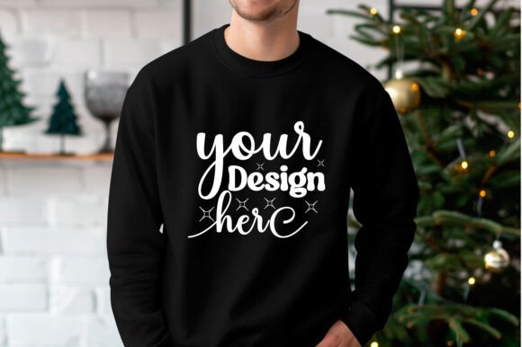 Gildan 18000 Christmas Men Mockup 41: Graphics & Mockups
