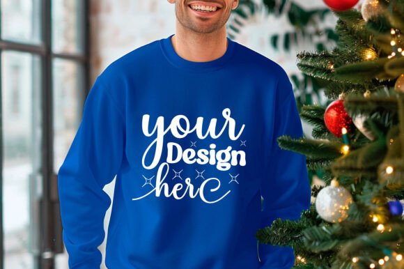 Gildan 18000 Christmas Men Mockup 55: Graphics & Product Mockups