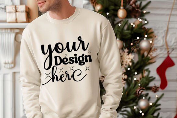 Gildan 18000 Christmas Men Mockup 85: Graphics & Product Mockups