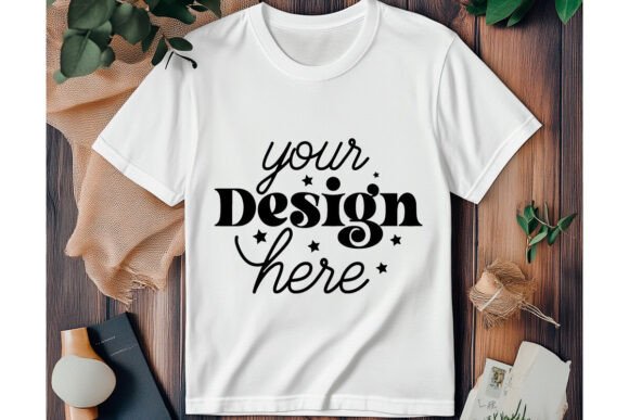 Gildan 64000 White Mockup 34: Essential Graphics for Product Mockups