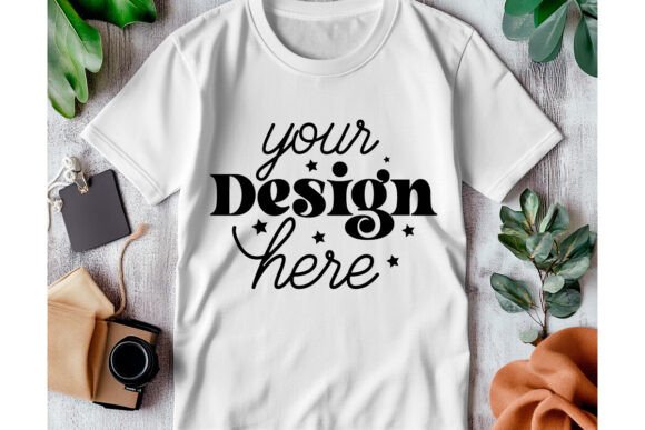 Gildan 64000 White Mockup 56: Graphics & Product Mockups