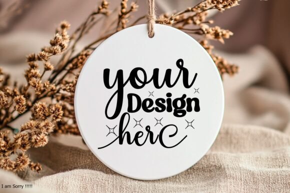 New Year Round Sign Mockup 45: Graphics & Product Mockups