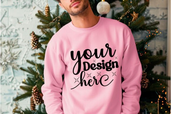 Review: Gildan 18000 Christmas Men Mockup 108 for Designers