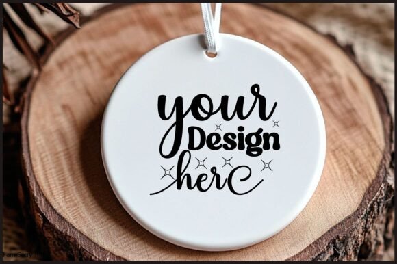 Round Christmas Ornament Mockup 142: Graphics & Product Mockups